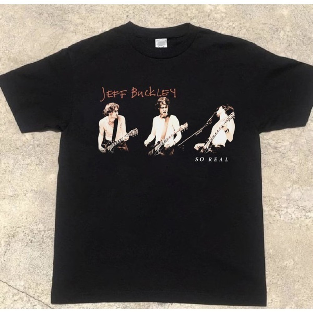 Jeff Buckley So Real 1994 Black Unisex Tshirt 90S Jeff Buckley Concert Shirt